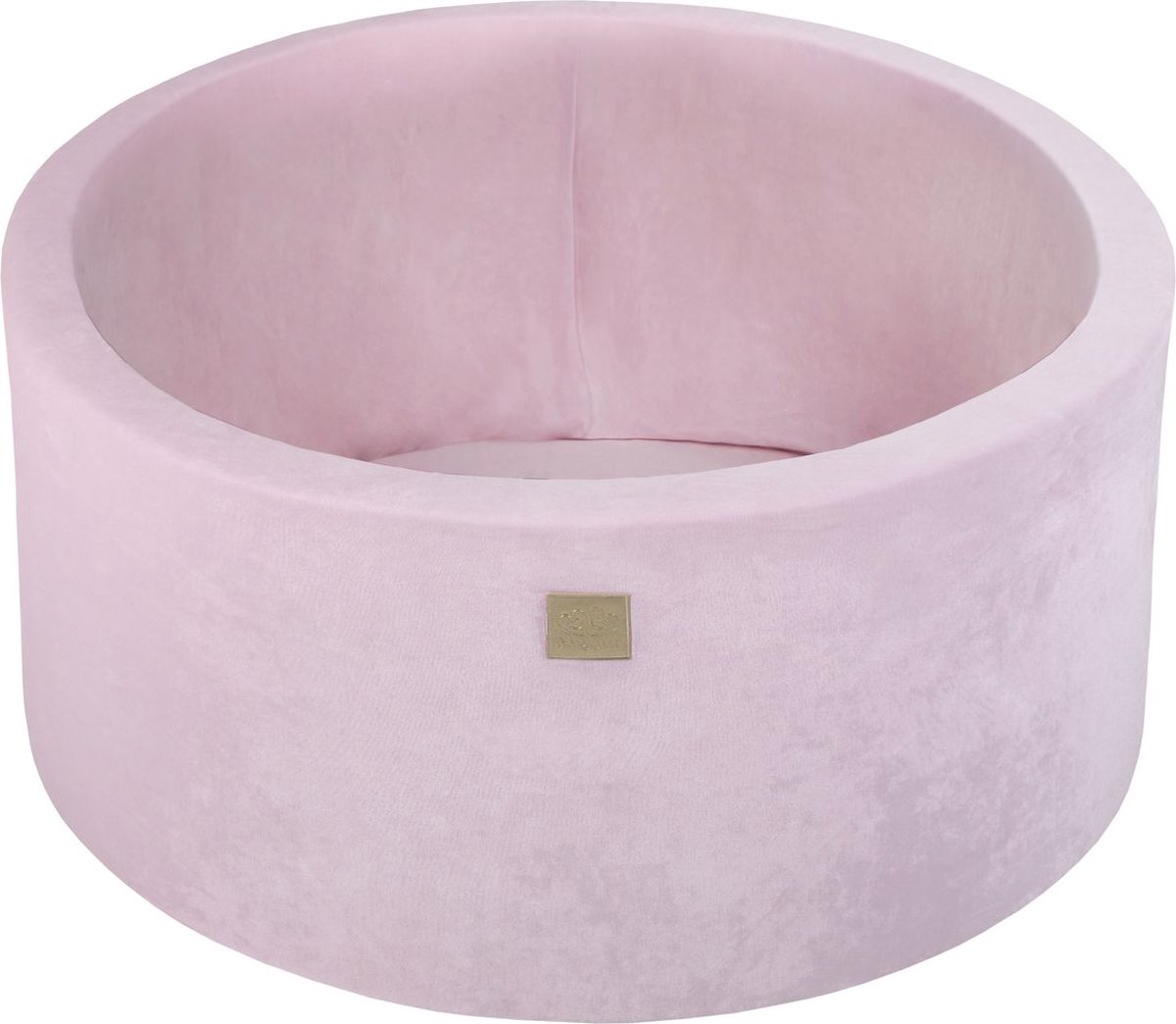 Ronde ballenbak VELVET 90x40 - Poeder Roze |  je.nl